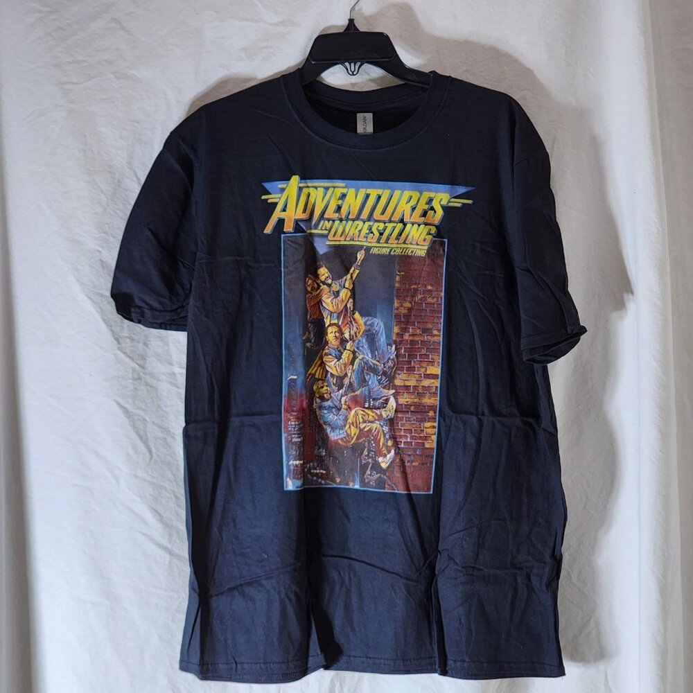 Pro Wrestling Crate Adventures in Wrestling Matt Cardona Black T-Shirt XL NWOT